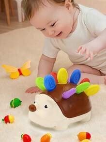 Juguetes Montessori para niños de 1 año,Juguete educativo del erizo ABS para entrenamiento sensorial,Juguetes sensoriales para niños,Juguetes para apilar para niños pequeños,Juguetes educativos para el desarrollo de la concentración del bebé,Juguetes de motricidad fina y sensorial,Juegos para bebés, Juguetes educativos para niños pequeños de 1 a 3 años, Regalo de cumpleaños