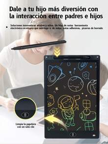 Pizarra mágica LCD 16 tableta dibujo pluma de escritura , tablero de dibujo de graffiti de 12 pulgadas con bolígrafo - Multicolor - Ver 5
