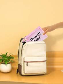 Bolsa de cosméticos de malha com padrão de cabo de dados, bolsa de armazenamento portátil com almofada de ar vermelha, bolsa de maquiagem, bolsa para cuidados com a pele, itens essenciais de viagem, suprimentos para dormitório, presentes para noivas, presentes para mães, presentes de aniversário, presentes para amigos e professores, armazenamento para banheiro, armazenamento de joias, bolsa para armazenamento de óleo labial e cosméticos, férias, férias de verão, volta às aulas, bolsa de material escolar para viagem, bolsa de maquiagem para mulheres, bolsa de maquiagem para viagem
