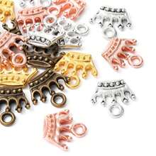 20pcs Zinc Alloy Charms Lead Free & Cadmium Free Crown Shape Crown DIY Jewelry Accessory