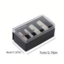 1pc Pink High-End 4-Hole Eyeliner & Eyebrow Pencil Makeup Pen Set With Pencil Sharpener, Convenient Multifunctional Portable Pen Holder