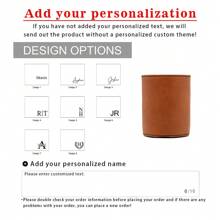 1 Stück personalisierter, gravierter PU-Leder Bierdosen/Flasche Halter, Geschenk für Trauzeugen & Hochzeitsgesellschaft, Geburtstags- & Einweihungsgeschenke für Männer, Väter