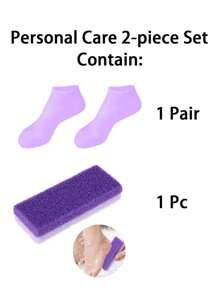 1Pair/1Set Silicone Foot Care Socks, For Dry Cracked Feet Heel And Softening Rough Skin, Foot Care Tools For Women And Men, Ideal For Pedicure, Home Foot Care, High Elastic Absorption Pressure Socks, Suitable For Pairing Massage And Moisturizing Gel Foot Care