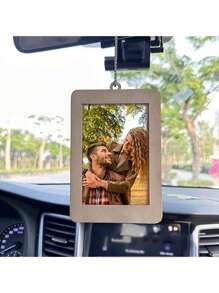 1 pezzo di molletta parasole per foto in acrilico, molletta parasole magnetica, decorazione auto, regalo di coppia, regalo di San Valentino, portafoto