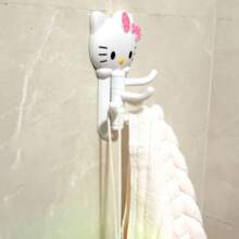Sanrio [Rotating Hook For Towels & Keys] Adorable Rotating Hook - Hook Up Versatile For Towels, Bags & Keys, Traceless Wall Decor, Perfect For Kitchen & Bathroom, Kitchen Storage Utensils, Room Decoration, Suitable For Kitchen, Restaurant, Party, Camping, Gathering, Gift For Friends, Family Gift