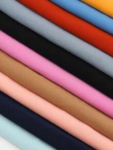 1 pieza Pañuelo de cabeza de gasa de unicolor elegante con perlas, hiyab musulmán versátil, adecuado para abayas de todas las estaciones, se puede usar como chal protector solar para vacaciones y atuendo modesto simple diario (Este producto es de 70*180cm talla única, debido a las diferencias de iluminación y pantalla, puede haber algunas diferencias de color, no se aceptan devoluciones por problemas de color o talla) - Gasa perlada - Ver 9