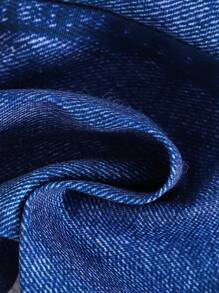 2 Stücke Baby Jungen Lässig Gestreiftes Kurzarm Top und Denim-ähnlich bedruckte Lange Hose Outfit, Sommer