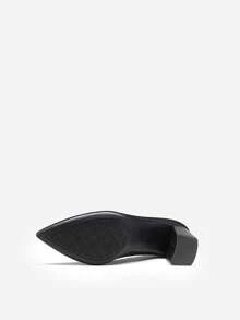 Women's Chunky High Heel Shoes With Pointed Toe - Multicolor - View 7