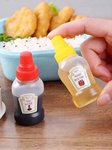 4 confezioni di mini bottiglie portatili per condimenti da campeggio e picnic
