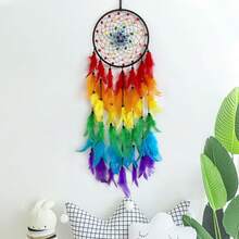 Creative Home Decor Dreamcatcher Windchime Hanging Ornament, Handmade Girly Style Room Decoration, High-End Gift For Birthday - Multicolor - View 11