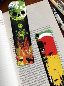 SCXXBSW 30pcs Punk Rock Album Bookmark Creative Graffiti Bookmark Decoration Book Desktop Exquisite Souvenir