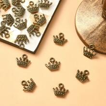20pcs Zinc Alloy Charms Lead Free & Cadmium Free Crown Shape Crown DIY Jewelry Accessory