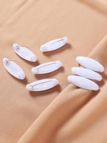 8pcs/Bag Head Scarf Clips, Hijab Pins, Brooches, In OPP Bag