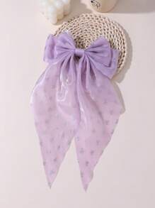 1 pieza/4 piezas Pinzas para el cabello de mujer minimalistas y elegantes con estampado de lazo de satén colorido, pinzas para el cabello con lazo de cinta adecuadas para uso diario, accesorios lindos