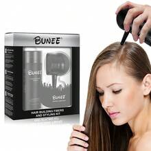 头发增厚纤维和造型套装头发增厚纤维粉，可立即使稀疏头发变厚 - 多色 - 查看 3