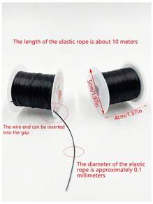 Approx. 10m Elastic Cord For Jewelry Making, DIY Bracelet & Necklace, Beading Thread For Accessory Crafts