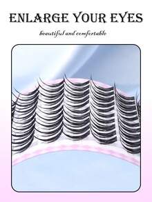 100pcs 11-15mm Cluster Lashes False Eyelashes Cat Eye Lashes C Curl Cluster Lash Clusters Natural Lash Extensions Wispy Eyelash Clusters 100 Pcs C Curl Lashes Clusters For Everyday Wear Beginner Friendly - C - View 5