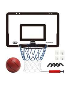 Indoor/Outdoor Basketball Hoop Toy Set With No-Drill, Sports Game Gift For Children