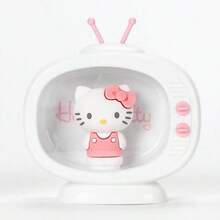 Miniso 1pc Hello Kitty TV Shaped Night Light, Cute Design, LED Illumination, 5.2*6.14 Inches - White - View 6