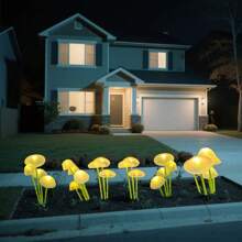Solar Energy, LED, Jellyfish Lamp, Outdoor, Garden, Atmosphere Decoration, Atmosphere Lamp, Mushroom Lamp, Lawn Lamp
