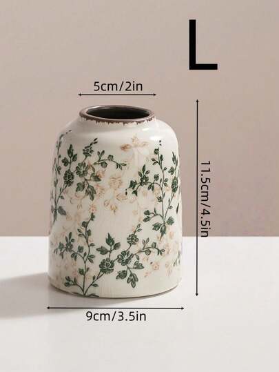 1pc made Vintage Crackle Glaze Ceramic Mini Flower Vase Rustic Farmho Bloemen Centerpiece crafted Ice Crack, Bohemian Living Room Dried/Fresh Display, Room, Study, Office Desk, New Chinese Zen Zachte Furnishing view 10