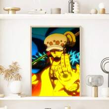 ONE PIECE Set Of 1/3/6 Pcs Anime One Piece TRAFALGAR LAW Poster Funky Canvas Wall Art Posters & Prints For Dorm Bedroom Living Room Decor ( Unframed)