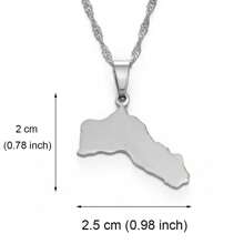 1 pièce Collier pendentif à gros charms de 5 cm, couleur argent/or, bijoux kurdes pour femmes et hommes