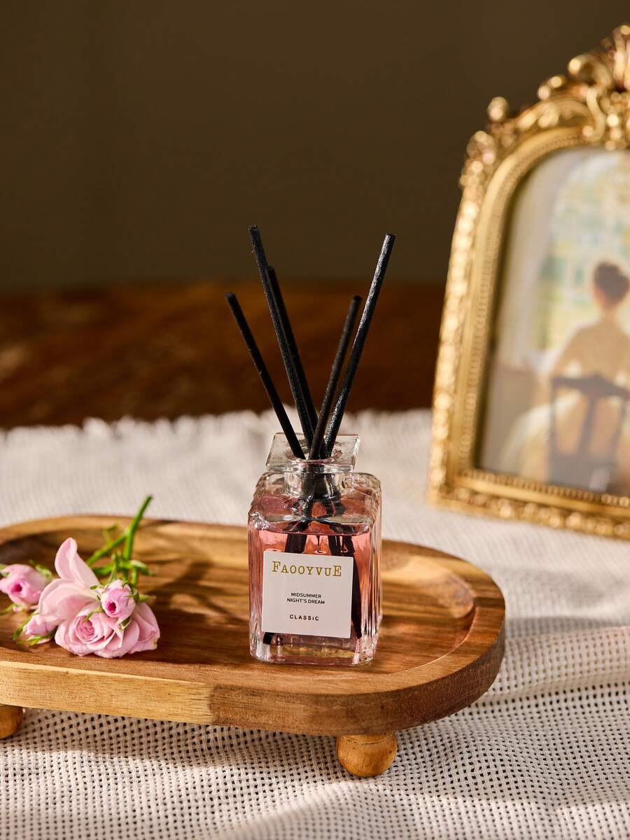 1pc Romantic Family Aromatherapy Diffuser, 50ml Scented Home Fragrance Diffuser For Home Decor, Placed In Living Room, Bedroom, Bathroom, Office And Other Areas (Scent Sticks Sent Randomly) Gifts Birthday Graduation - Chili Peaches - View 1