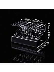 Acrylic Pen Holder Transparent Plastic Round Pen Display Stand Creative Makeup Brushes Cosmetic Storage Rack - Clear - View 8