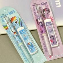 Randon 1/2pcs My Little Pony Anime Peripheral Cartoon Eraser Automatic Pencil Set Creative Kawaii Girl Heart 0.5mm Stationery Wholesale - Multicolor - View 4