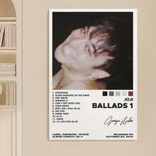 Framed Joji Ballads 1 Album Poster - Limited Edition Canvas Wall Art Print, Emotional Music Artwork For Living Room & Bedroom Decor, Minimalistic Design | Highquality Print, 2D Flat, Perfect For Room Decor Birthday Party Decor, Mother's Day New Year Easter Gift,  Home Living Room Office Wall Decor, Perfect Gift And Wall Decoration, Room Decor, Wall Art Decor, Wall Decor, Living Room. - Framed - View 2