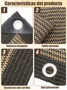 Shade Sails & Nets - Coffee Brown - View 5