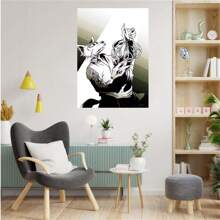 1pc Frameless Vintage Painting Anime Art Posters Decoration Game Room Bar Coffee Shop Bedroom Dormitory Wall Cartoon Modern Wall Arts Decoration Home Decoration Gifts ,Wall Art With Frame