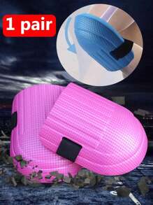 1 Pieza/2 Piezas Rodilleras de espuma suave para protección de rodillas, autoprotección para jardinería, limpieza, deportes - Negro