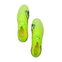 Puma FUTURE 8 MATCH MG 足球鞋，男女款减震设计，场上比赛和训练鞋，型号 108368-03 - 黃色-黑色-杏仁色 - 查看 4