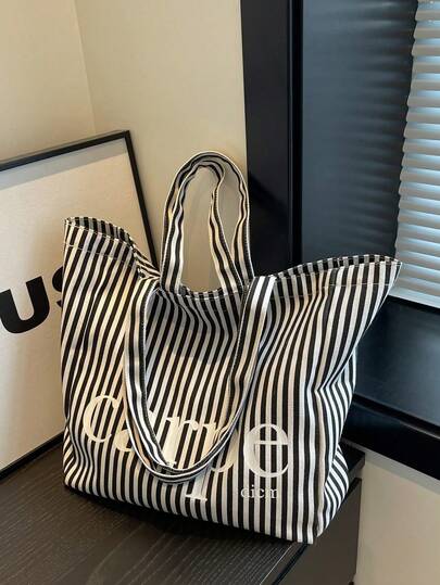 Bolso de lona vintage, bolso de hombro de gran capacidad para estudiantes, mujeres, chicas universitarias, uso al aire libre, viajes, compras