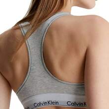 Calvin Klein UNLINED BRALETTE - Grey - View 3