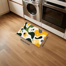 1/2 szt. Nowoczesny asymetryczny wzór tekstury dywanik kuchenny, odpowiedni do wewnątrz/na zewnątrz, chłonny i odporny na plamy, do stosowania w sypialni, łazience, kuchni, wejściu - zmywalny wystrój domu