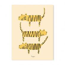 1 pièce Cadeau Affiche murale d'animaux mignons et colorés pour chambre d'enfant, crèche, maternelle. Décoration de maison. Option avec cadre.