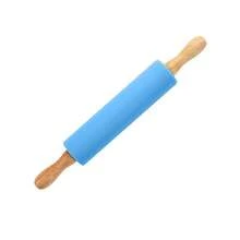 1个绿色硅胶擀面杖，滚轮上带木柄，可用于揉饼干面团、烘焙面包、披萨和面条。这是一款不粘面团擀面杖，也是烘焙厨房的必备配件。 - 藍色 - 查看 15