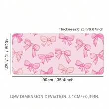 Bowknot Large Mouse Pad, Office Desk Mat, Keyboard Pad, Full Edge Locking, Anti-Slip Rubber Bottom Texture, Gaming Mouse Pad, Cartoon Pattern Back To School