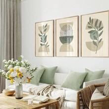 Green Series Christmas Decorative Throw Pillow Covers Set Of 4 Winter Fluffy Corduroy Striped Euro Pillows Shams For Couch Bed Bedroom - Sagegreen - View 5