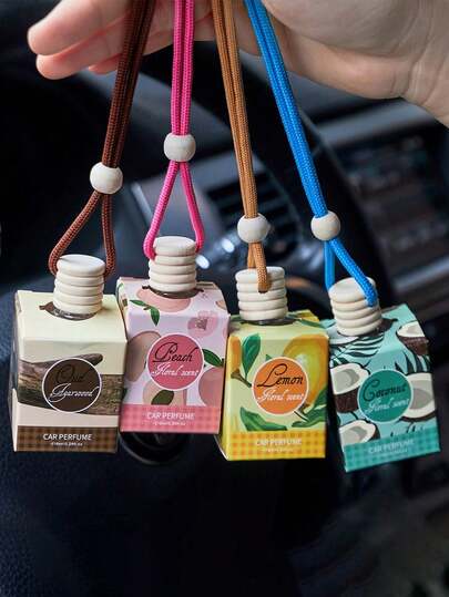 8ml Aroma Pendant Air Freshener, Remove Odors And Has A Long-Lasting Fragranceo Freshen The Air In Bathrooms, Decorate Cars And For Aromatherapy, Wonderful Winter Gift For Women And An Excellent Gift For Best Friends