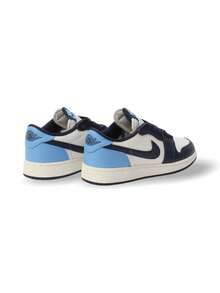 Air Jordan 1 Low OG GS 青少年运动鞋 小学运动鞋 优质皮革 黑曜石和帆色撞色 耐用舒适 款式 CZ0858-400 - 黑曜石/風帆白/大學藍 - 查看 7