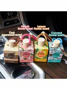 8ml Aroma Pendant Air Freshener, Remove Odors And Has A Long-Lasting Fragranceo Freshen The Air In Bathrooms, Decorate Cars And For Aromatherapy, Wonderful Winter Gift For Women And An Excellent Gift For Best Friends