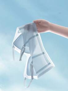 4pcs Seamless Wireless Bra Set, Small Bust Enhancing, Ultrathin Breathable Ice Silk Sexy Comfortable Backless Lingerie Bras - Multicolor - View 4