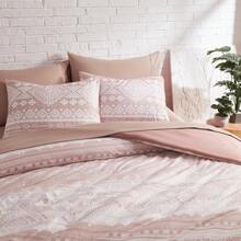Boho Comforter Set 8 Pieces All Season Reversible Bed In A Bag Lightweight Soft Bedding Breathable Warm Brown 90X90 - 藕粉色 - 查看 4
