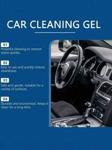 1 Pc/2 Pcs/4 Pieces Car Cleaning Gel Interior Cleaning Soft Adhesive Car Gap Air Vent Cleaning Mud Keyboard Cleaning Glue Interior Cleaning Brush