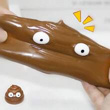 1/3/5pcs Creative Fluid Poop Squishy Toy - Squishy Stress Relief Poop Ball - Stretchy, Hilarious Squeeze Toy For Stress & Anger Management - Multicolor - View 6