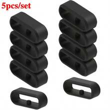 5pcs Multi-Color Silicone Watch Band Rings - Durable Watch Band Clips And Protectors For Smartwatches, Sports Watches | Flexible Rubber Replacement Rings With Safety Buckle - 18mm - View 6